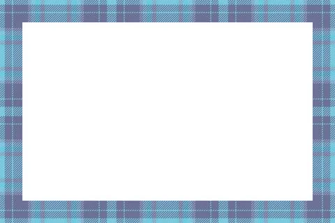 Vintage frame vector. Scottish border pattern retro style. Tartan plaid ornam Illustrazione stock
