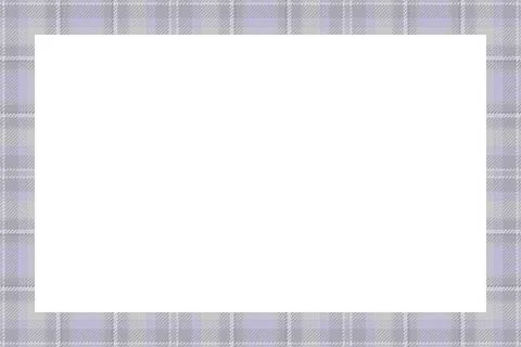 Vintage frame vector. Scottish border pattern retro style. Tartan plaid ornam Illustrazione stock