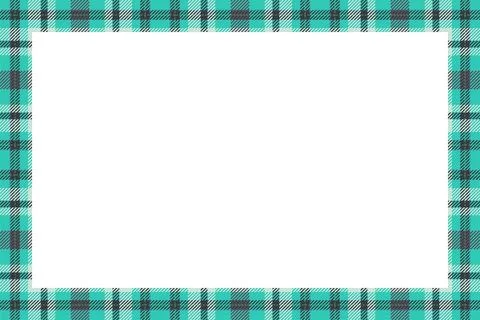 Vintage frame vector. Scottish border pattern retro style. Tartan plaid ornam 스톡 일러스트