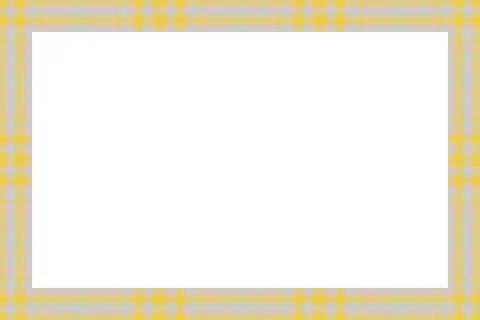 Vintage frame vector. Scottish border pattern retro style. Tartan plaid ornam Stock Illustration