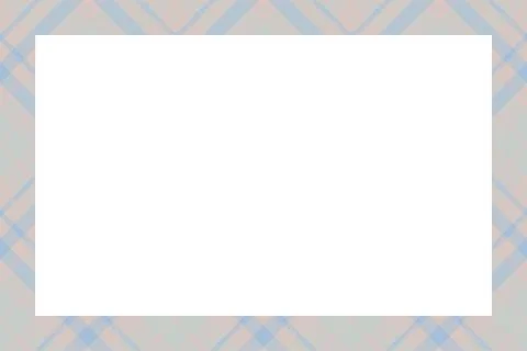 Vintage frame vector. Scottish border pattern retro style. Tartan plaid ornam Stock Illustration