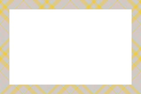 Vintage frame vector. Scottish border pattern retro style. Tartan plaid ornam Stock Illustration