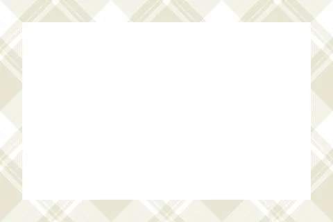 Vintage frame vector. Scottish border pattern retro style. Tartan plaid ornam Stock Illustration