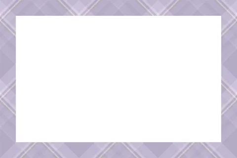 Vintage frame vector. Scottish border pattern retro style. Tartan plaid ornam Illustrazione stock