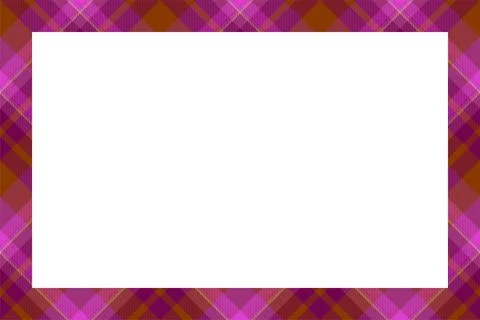 Vintage frame vector. Scottish border pattern retro style. Tartan plaid ornam 스톡 일러스트