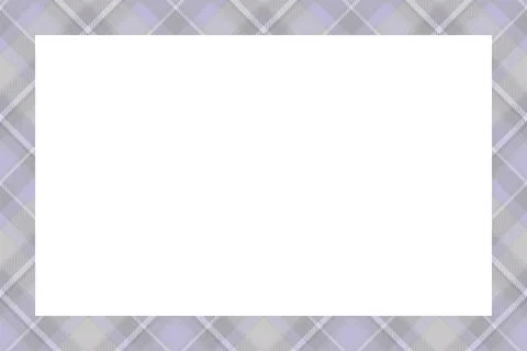 Vintage frame vector. Scottish border pattern retro style. Tartan plaid ornam Stock Illustration