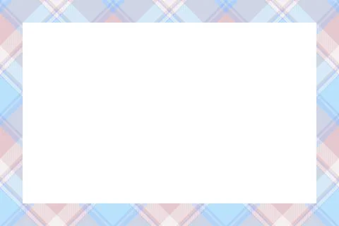 Vintage frame vector. Scottish border pattern retro style. Tartan plaid ornam Stock Illustration