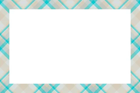 Vintage frame vector. Scottish border pattern retro style. Tartan plaid ornam 스톡 일러스트