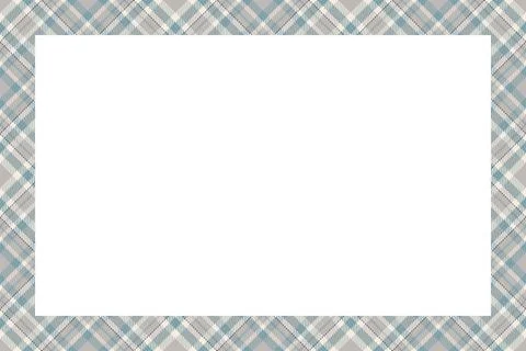 Vintage frame vector. Scottish border pattern retro style. Tartan plaid ornam 스톡 일러스트
