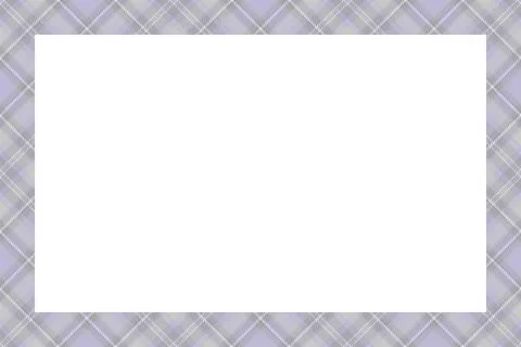 Vintage frame vector. Scottish border pattern retro style. Tartan plaid ornam Stock Illustration