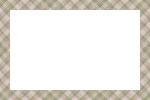 Vintage frame vector. Scottish border pattern retro style. Tartan plaid ornam 스톡 일러스트