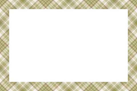 Vintage frame vector. Scottish border pattern retro style. Tartan plaid ornam イラスト素材