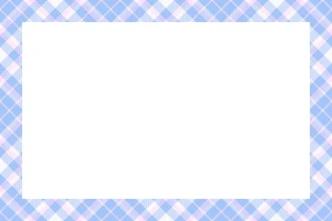 Vintage frame vector. Scottish border pattern retro style. Tartan plaid ornam 스톡 일러스트