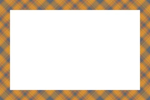 Vintage frame vector. Scottish border pattern retro style. Tartan plaid ornam 스톡 일러스트