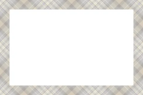 Vintage frame vector. Scottish border pattern retro style. Tartan plaid ornam イラスト素材