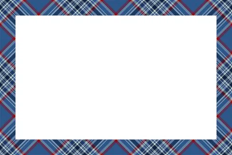 Vintage frame vector. Scottish border pattern retro style. Tartan plaid ornam 스톡 일러스트