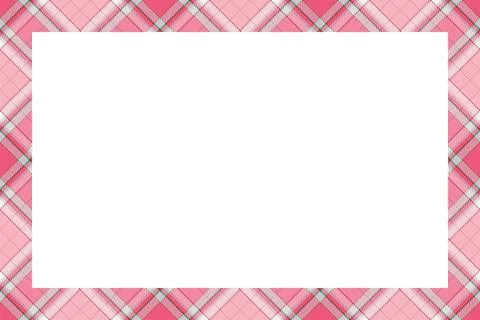 Vintage frame vector. Scottish border pattern retro style. Tartan plaid ornam 스톡 일러스트