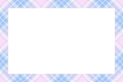 Vintage frame vector. Scottish border pattern retro style. Tartan plaid ornam 스톡 일러스트