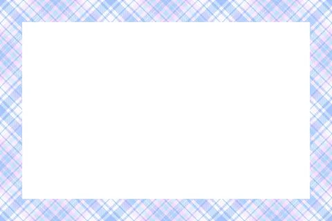 Vintage frame vector. Scottish border pattern retro style. Tartan plaid ornam Stock Illustration