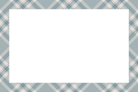 Vintage frame vector. Scottish border pattern retro style. Tartan plaid ornam Illustrazione stock
