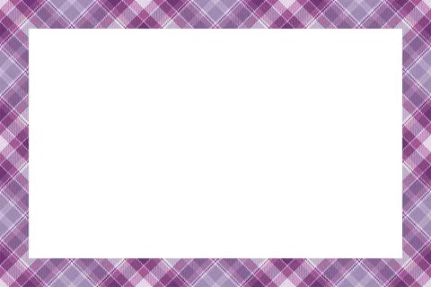 Vintage frame vector. Scottish border pattern retro style. Tartan plaid ornam Stock Illustration