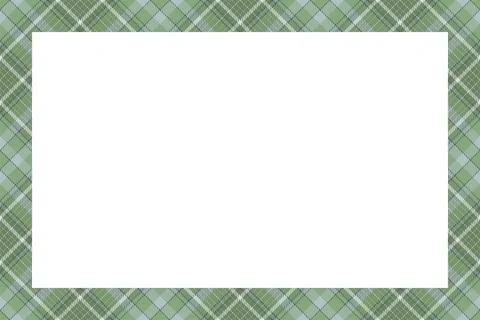 Vintage frame vector. Scottish border pattern retro style. Tartan plaid ornam 스톡 일러스트