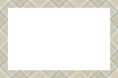 Vintage frame vector. Scottish border pattern retro style. Tartan plaid ornam Illustrazione stock