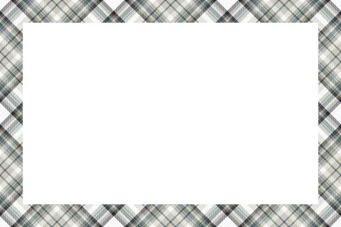 Vintage frame vector. Scottish border pattern retro style. Tartan plaid ornam Illustrazione stock