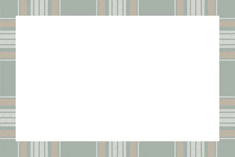 Vintage frame vector. Scottish border pattern retro style. Tartan plaid ornam 스톡 일러스트