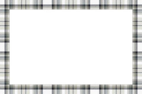 Vintage frame vector. Scottish border pattern retro style. Tartan plaid ornam 스톡 일러스트