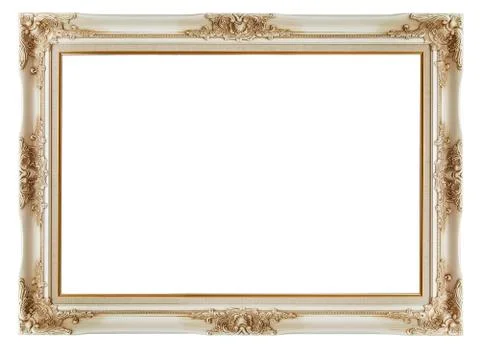Vintage frame on white background Stock Photos