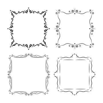 Vintage frames decoration Stock Illustration