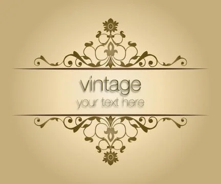 Vintage Frames Stock Illustration