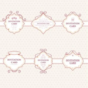 Vintage  frames Stock Illustration