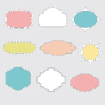 Vintage Frames Illustrazione stock