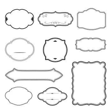 Vintage Frames Stock Illustration