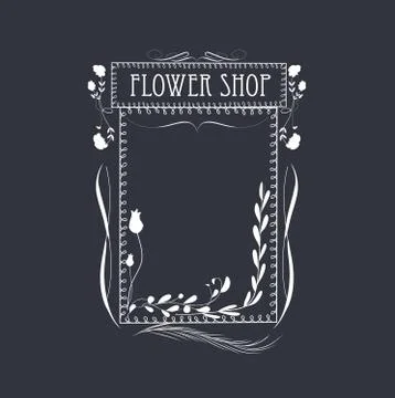 Vintage Frames, Scroll Elements and Floral Ornaments Illustrazione stock