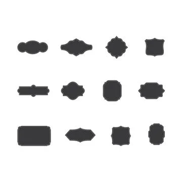 Vintage Frames Set Stock Illustration