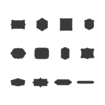 Vintage Frames Set Stock Illustration