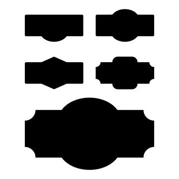 Vintage frames set isolated on white background. Stock Illustration