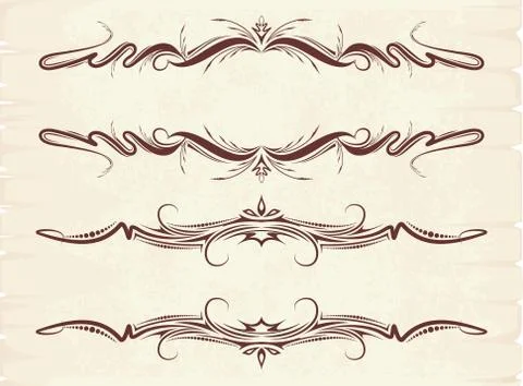 Vintage frames for text Ilustración de archivo