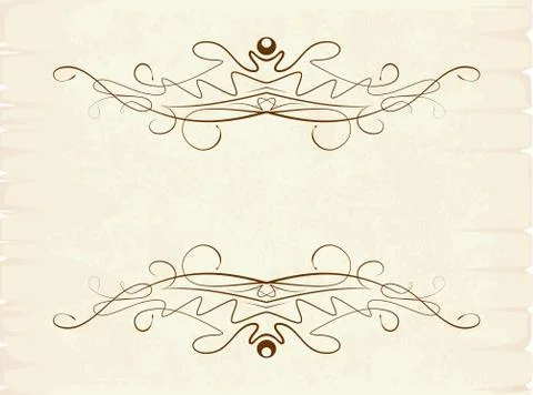 Vintage frames for text. 스톡 일러스트