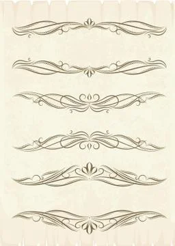 Vintage frames for text. Stock Illustration