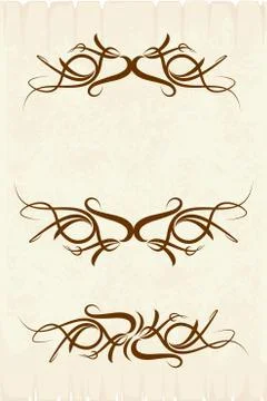 Vintage frames for text Stock Illustration