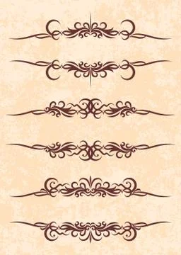 Vintage frames for text Stock Illustration