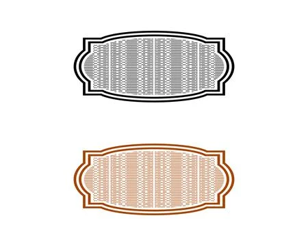 Vintage frames vector design elements Ilustración de archivo