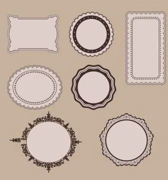 Vintage frames vector, EPS 10 Vector Stock Illustration