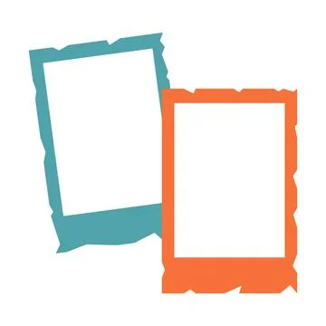 Vintage frames on white background. Design elements. Decorated borders Illustrazione stock