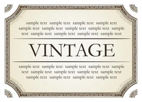 Vintage framework marble Stock Illustration