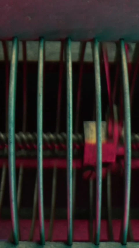 Vintage Frequency Track Selector System Of An Old Military Phone Video stock 268349420